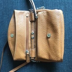 Nine West Brown Leather Cross-Body Purse